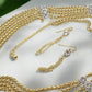 Multi Foxtail Chain Necklace Set