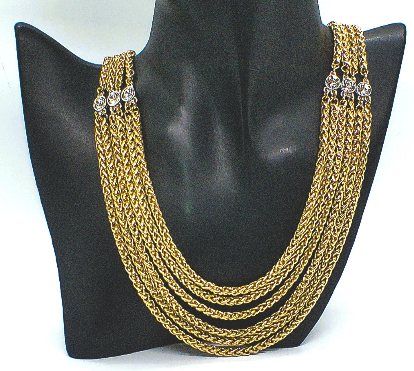 Multi Foxtail Chain Necklace Set