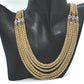 Multi Foxtail Chain Necklace Set