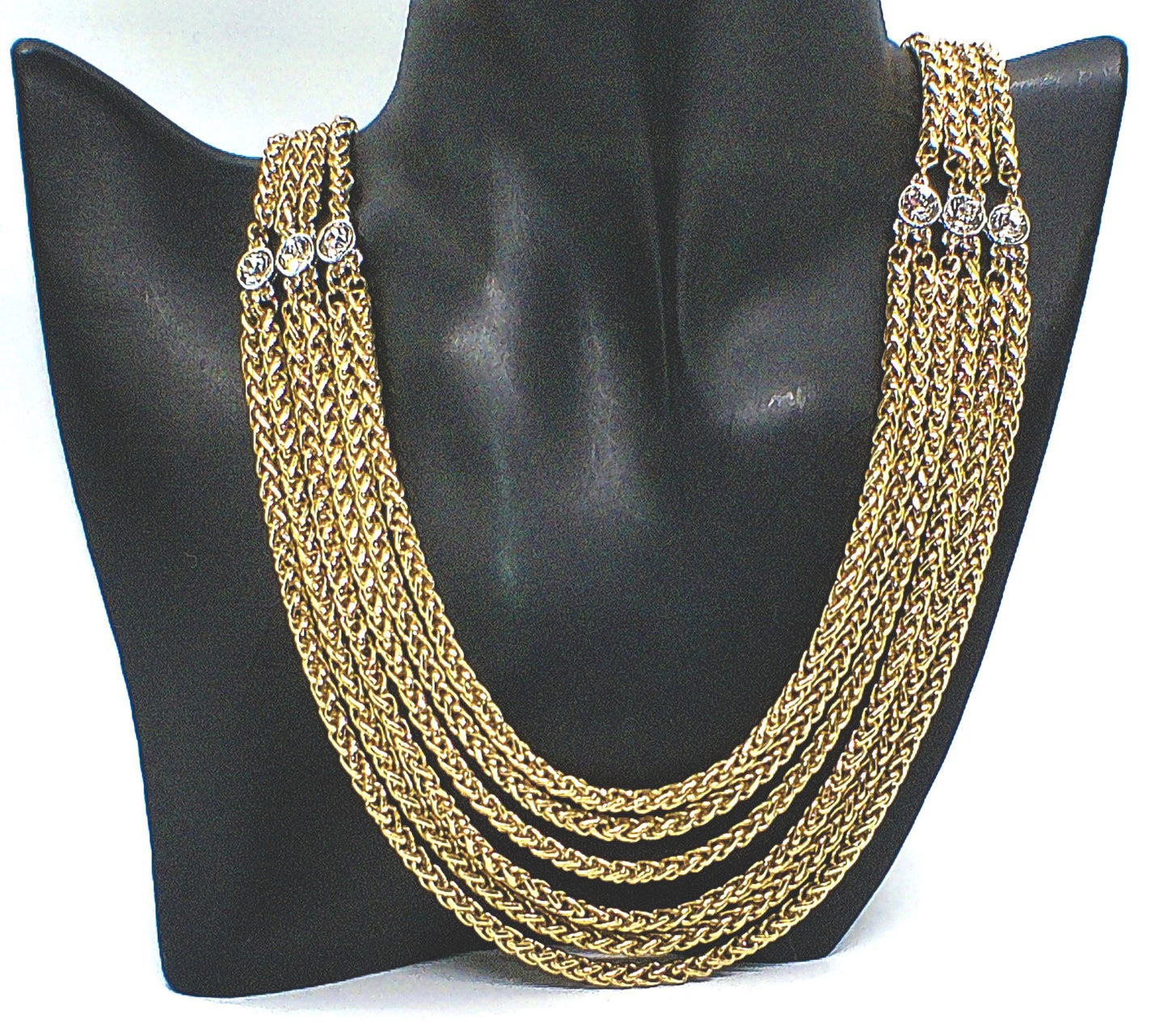 Multi Foxtail Chain Necklace Set