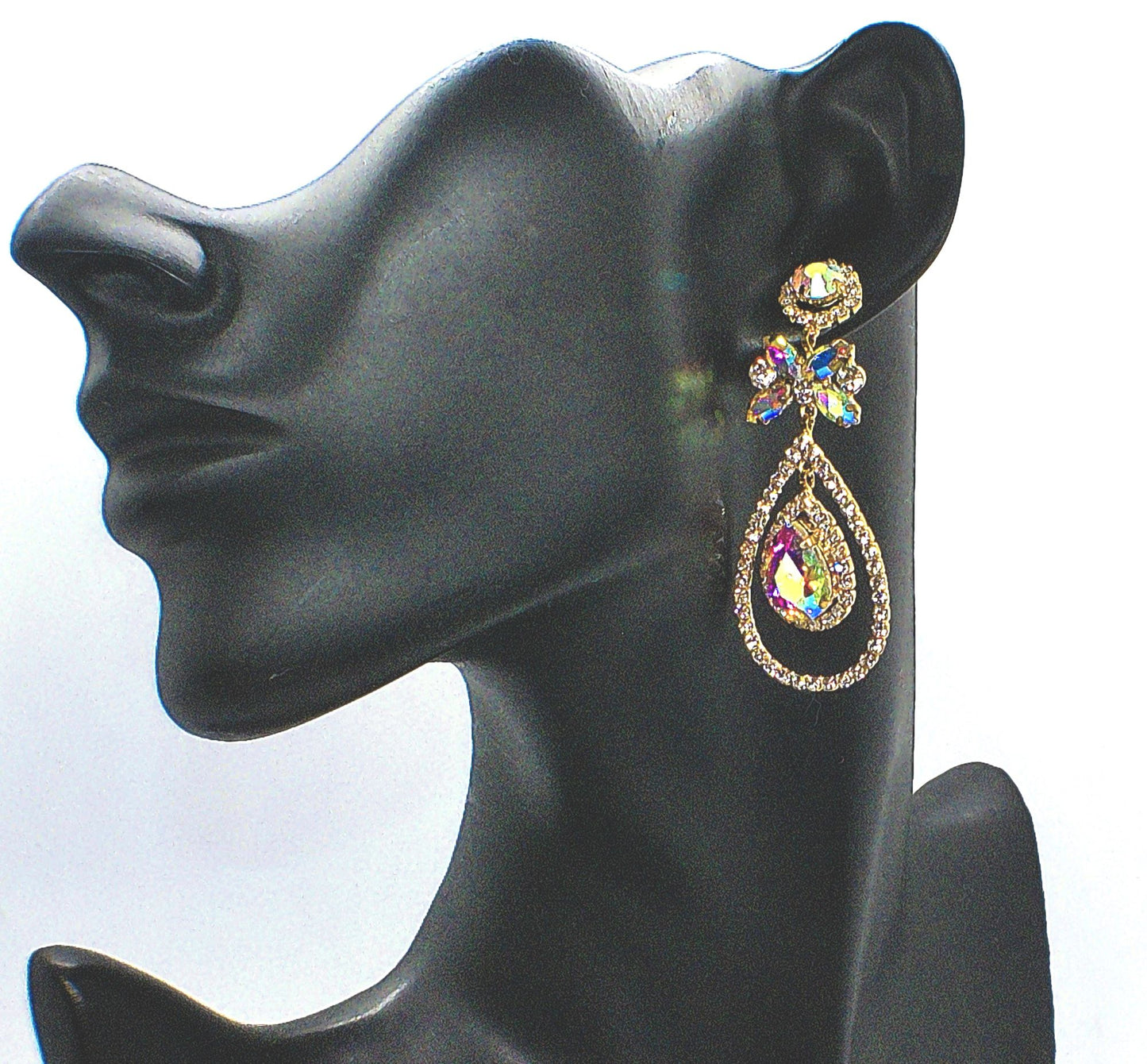 Stunning Tear Drop Stone Earrings