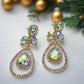 Stunning Tear Drop Stone Earrings