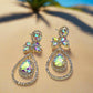 Stunning Tear Drop Stone Earrings