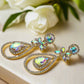 Stunning Tear Drop Stone Earrings