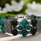 Gorgeous Black and Turquoise Bracelet