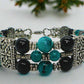 Gorgeous Black and Turquoise Bracelet