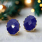 Stunning Navy Blue Studs