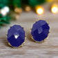 Stunning Navy Blue Studs