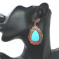 Lovely Copper Tone Teardrop Earrings