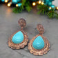 Lovely Copper Tone Teardrop Earrings