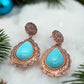 Lovely Copper Tone Teardrop Earrings