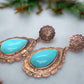 Lovely Copper Tone Teardrop Earrings