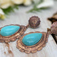 Lovely Copper Tone Teardrop Earrings