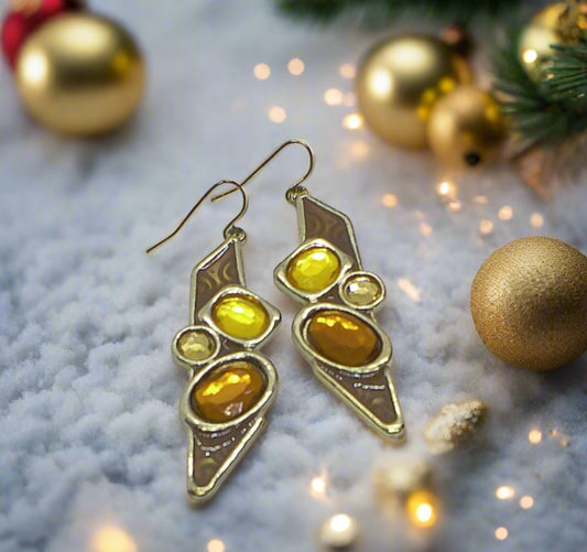 Lovely Gold Dangle Earrings