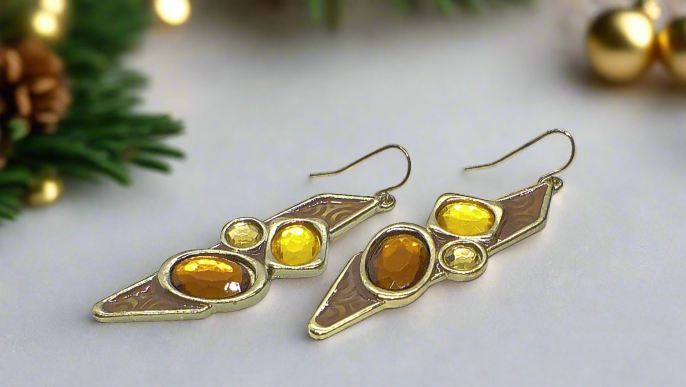 Lovely Gold Dangle Earrings