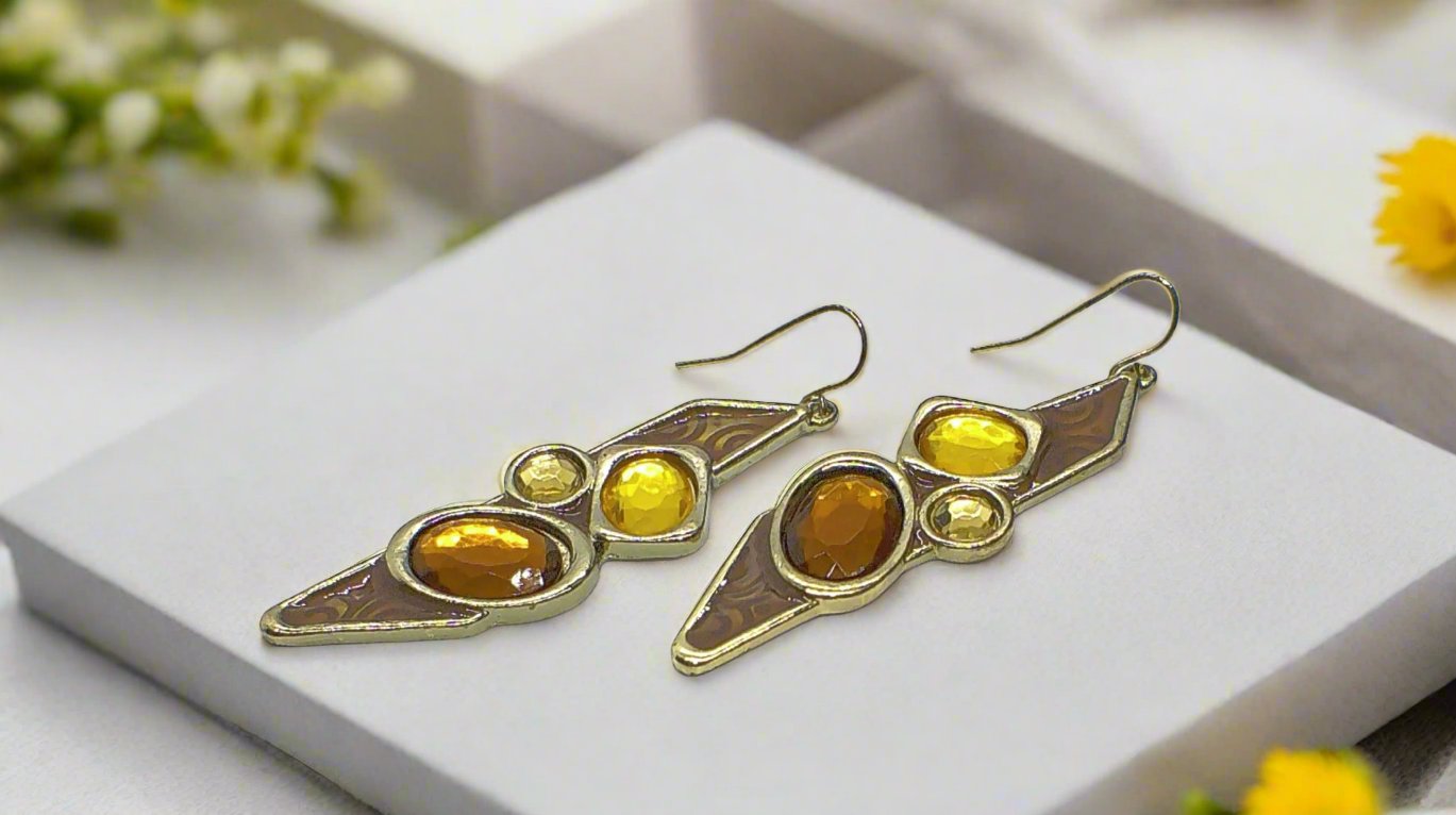 Lovely Gold Dangle Earrings