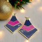 Fantastic Blue and Pink Earrings