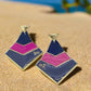 Fantastic Blue and Pink Earrings