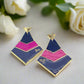 Fantastic Blue and Pink Earrings