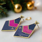 Fantastic Blue and Pink Earrings