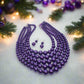 Gorgeous Purple Multi-Strand Necklace Set