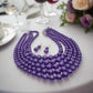 Gorgeous Purple Multi-Strand Necklace Set