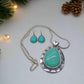 Marvelous Teardrop Turquoise Necklace Set