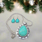 Marvelous Teardrop Turquoise Necklace Set