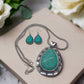 Marvelous Teardrop Turquoise Necklace Set