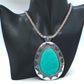 Marvelous Teardrop Turquoise Necklace Set