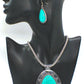 Marvelous Teardrop Turquoise Necklace Set