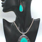 Marvelous Teardrop Turquoise Necklace Set