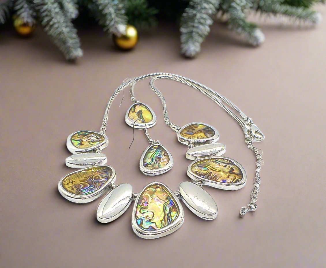 Gorgeous Abalone Necklace Set