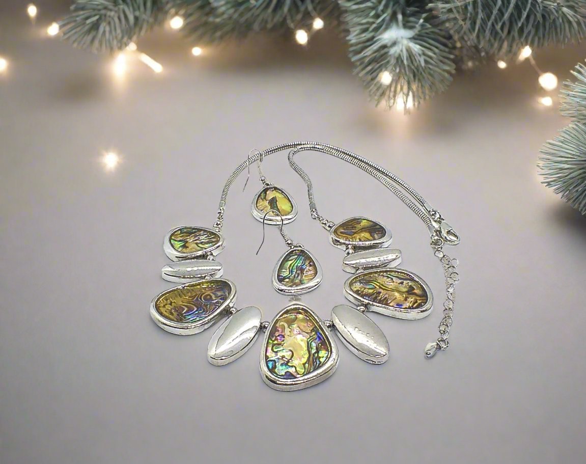 Gorgeous Abalone Necklace Set