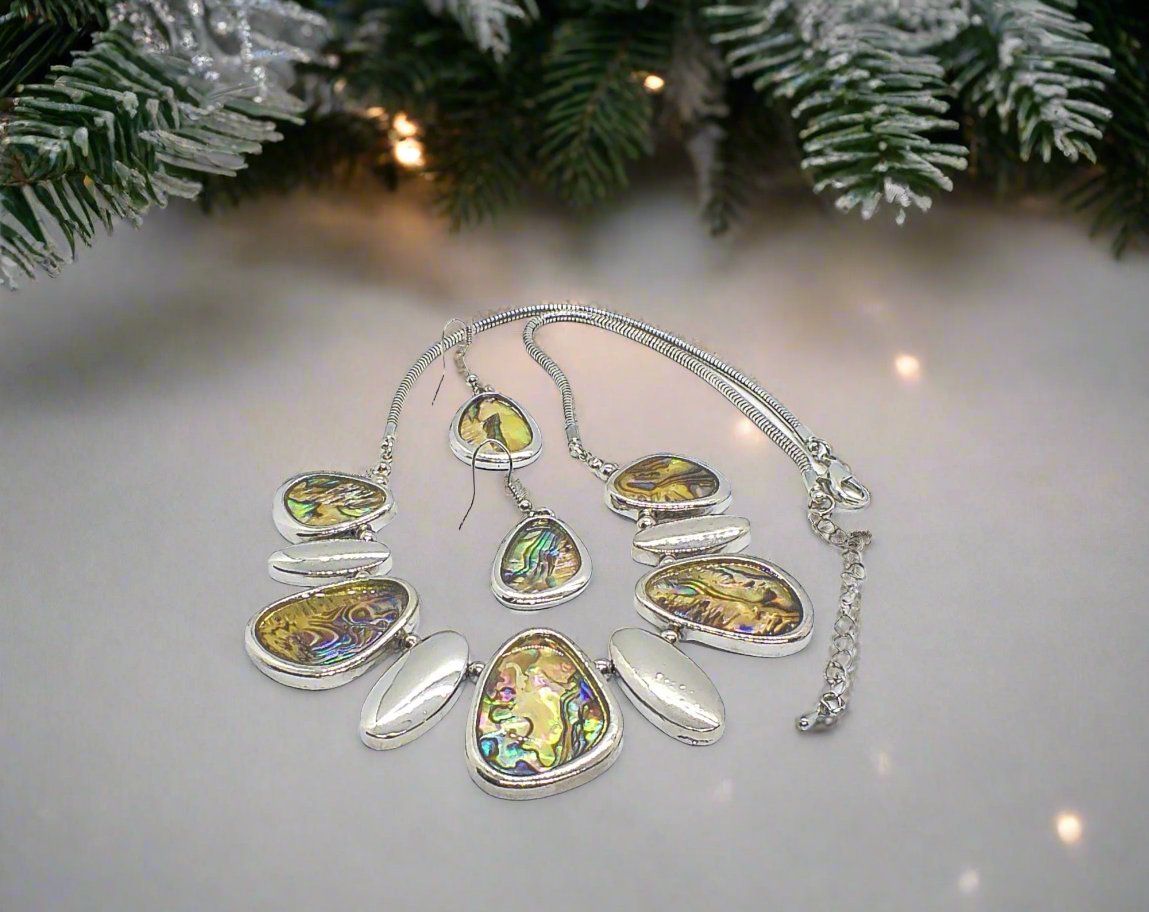 Gorgeous Abalone Necklace Set