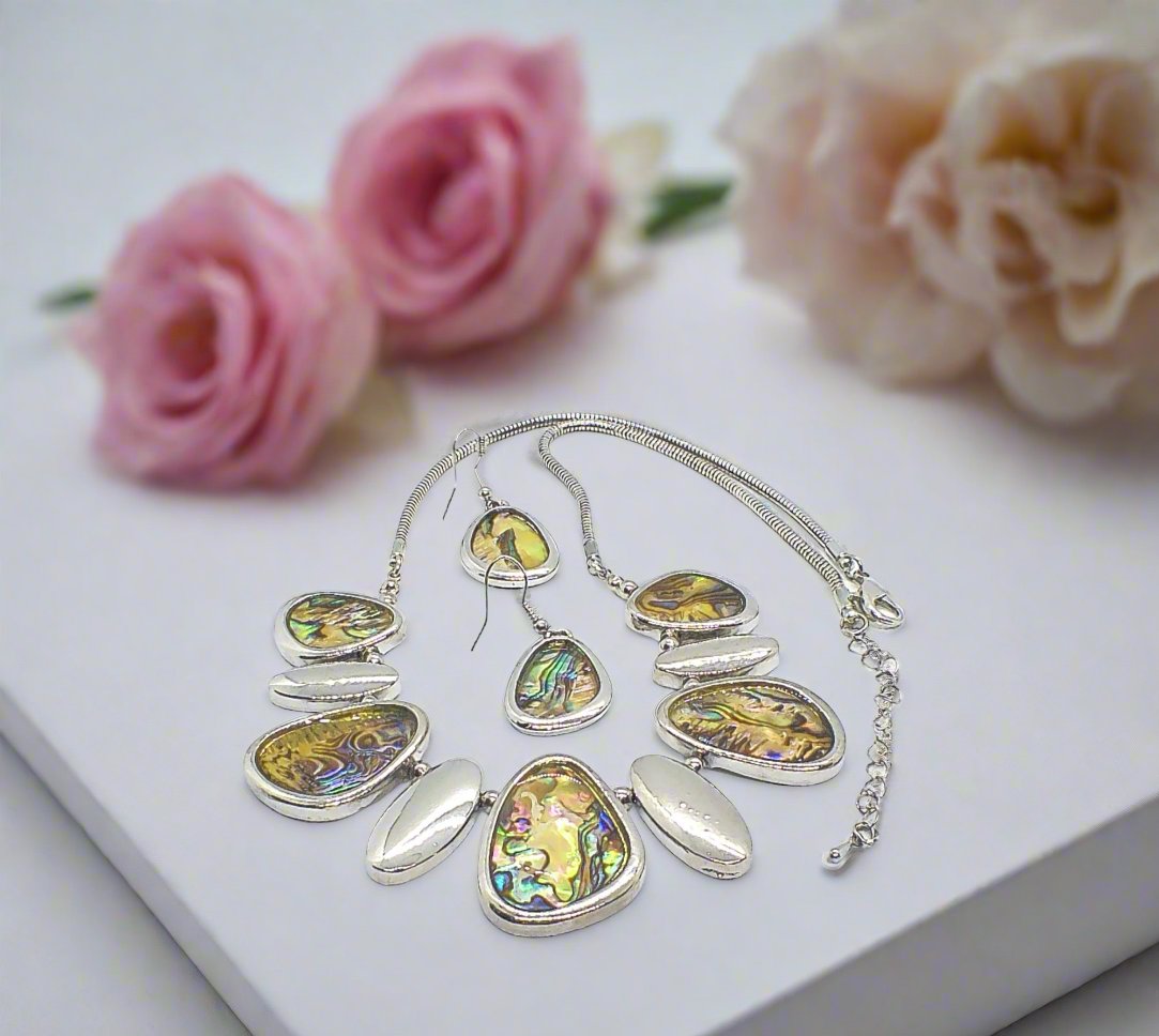 Gorgeous Abalone Necklace Set