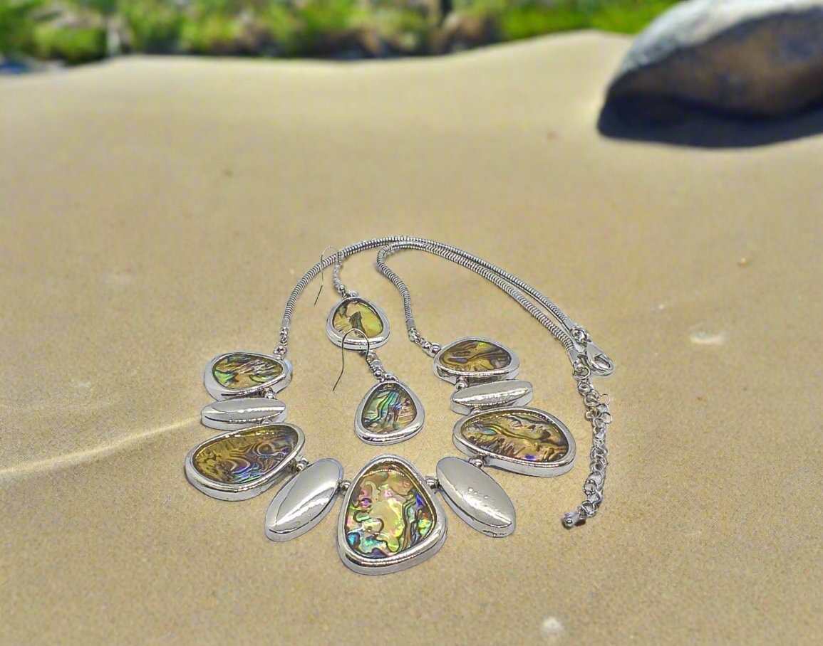 Gorgeous Abalone Necklace Set