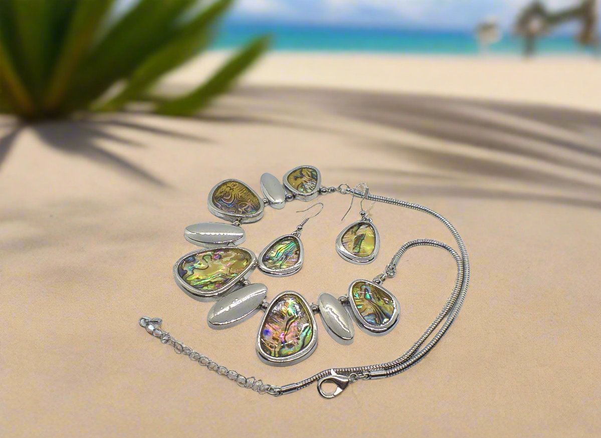 Gorgeous Abalone Necklace Set