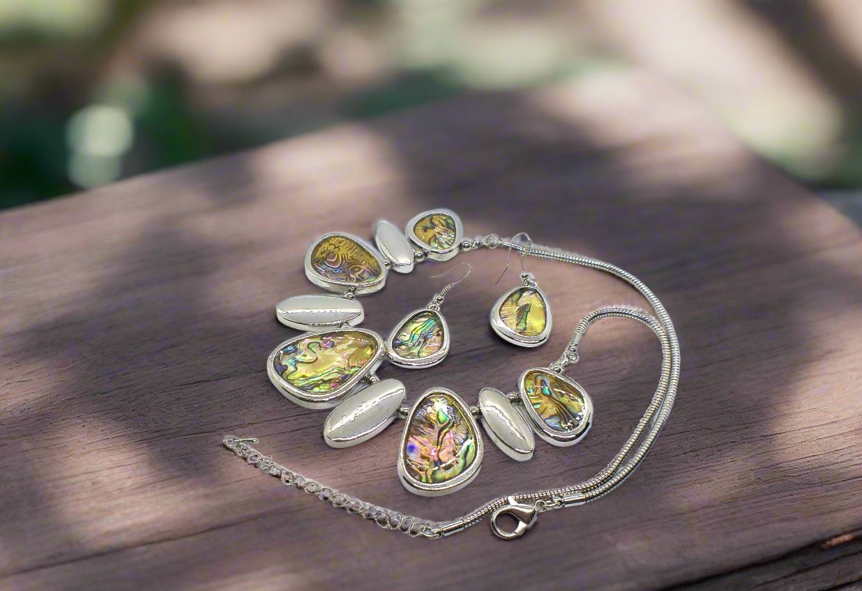 Gorgeous Abalone Necklace Set