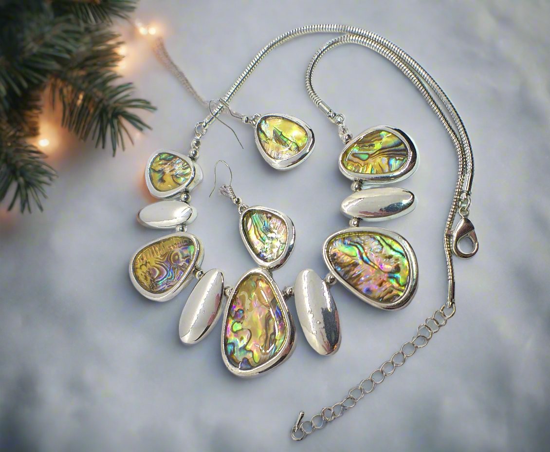 Gorgeous Abalone Necklace Set