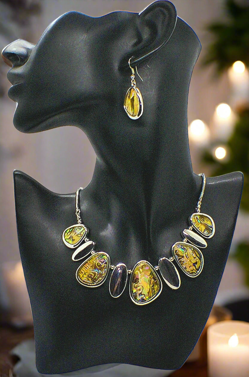 Gorgeous Abalone Necklace Set