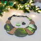 Fantastic Green and Gold Graduated Necklace Set