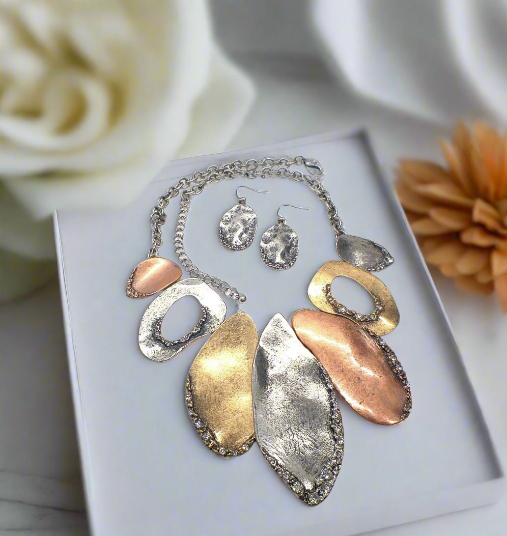 Fabulous Mixed Metals Necklace Set