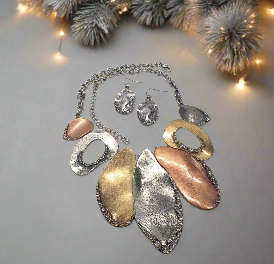 Fabulous Mixed Metals Necklace Set