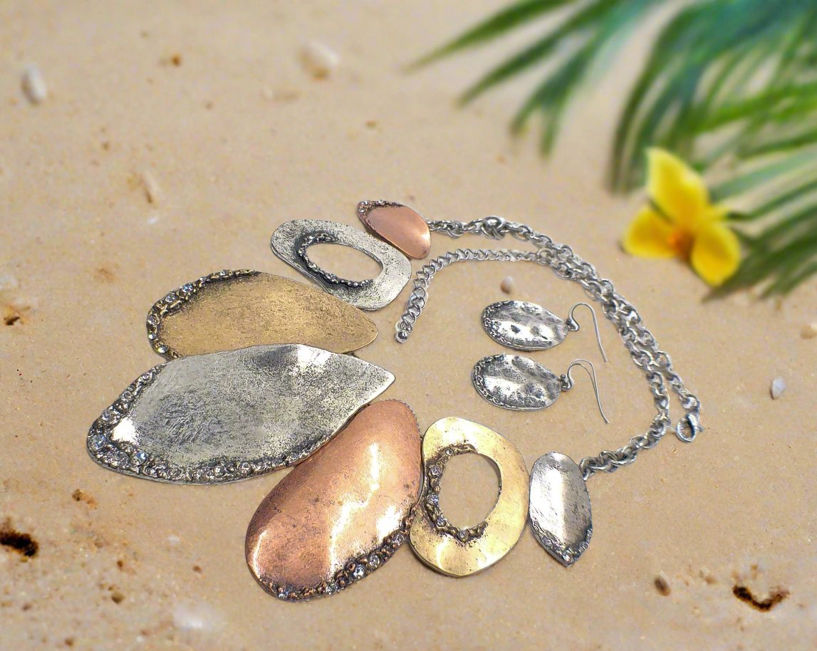 Fabulous Mixed Metals Necklace Set