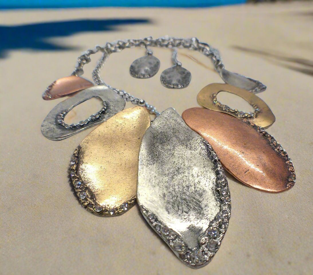 Fabulous Mixed Metals Necklace Set