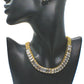 Lovely Rhinestones and Gold Necklace Set