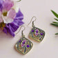 Lovely Bronze and Purple Earrings