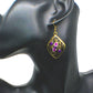 Lovely Bronze and Purple Earrings