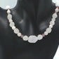 Stunning Rose Pink Quartz and Crystals, Semi-precious Beaded Necklace handcrafted by Artistry Jewelry